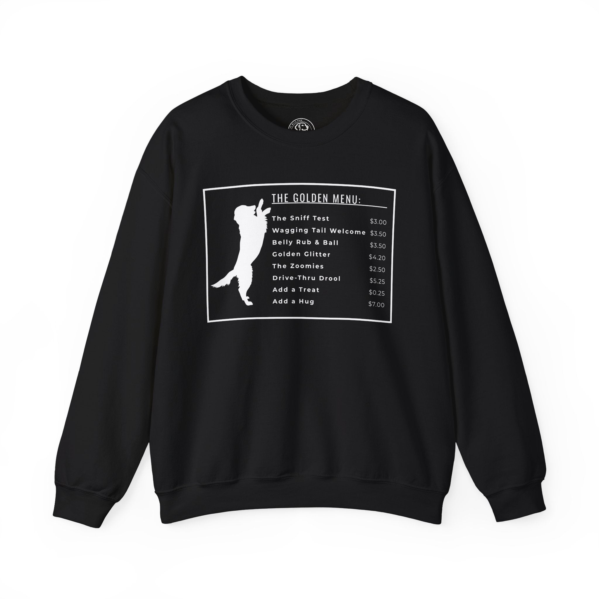 "The Golden Menu" Sweatshirt for Dog Parents
