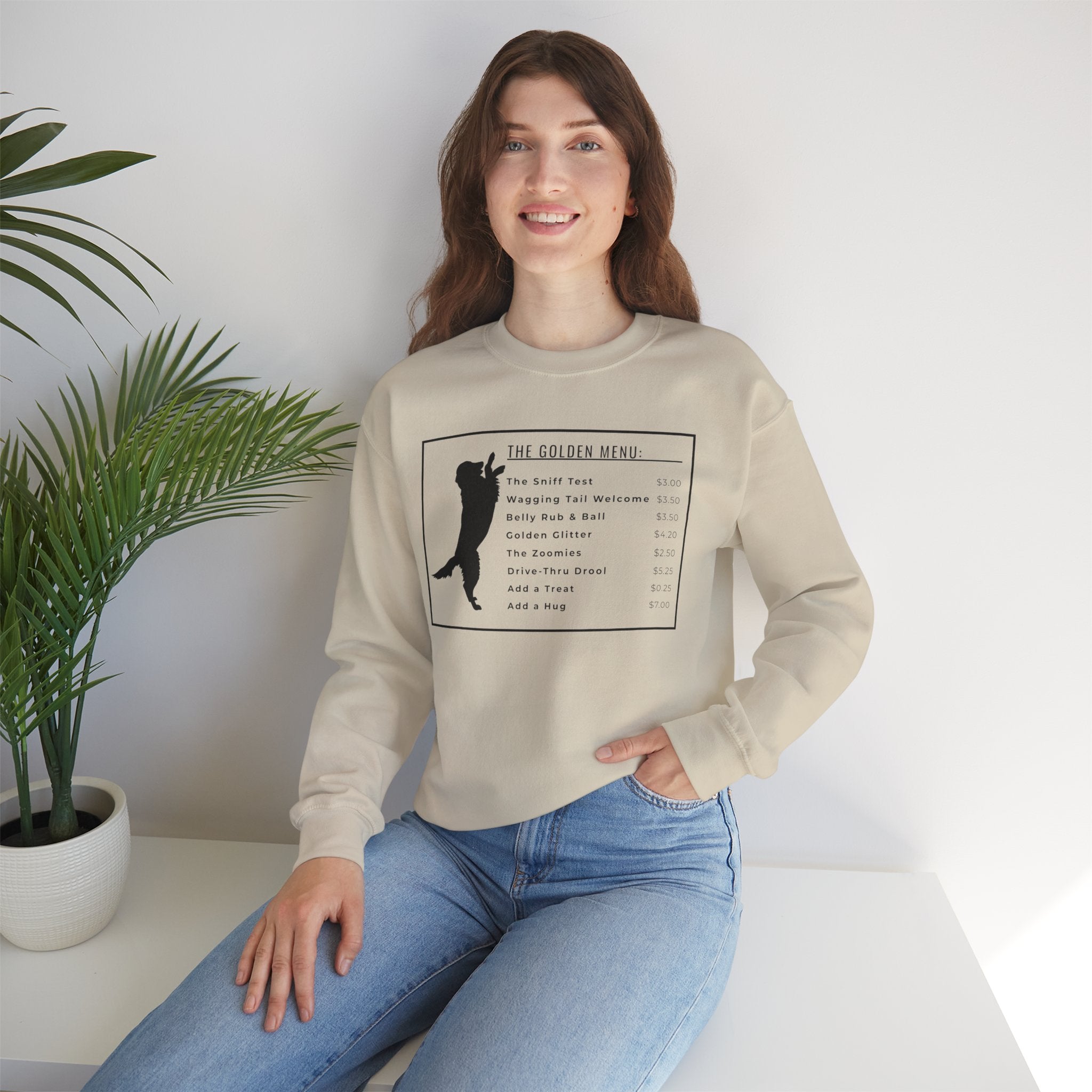 "The Golden Menu" Sweatshirt for Dog Parents