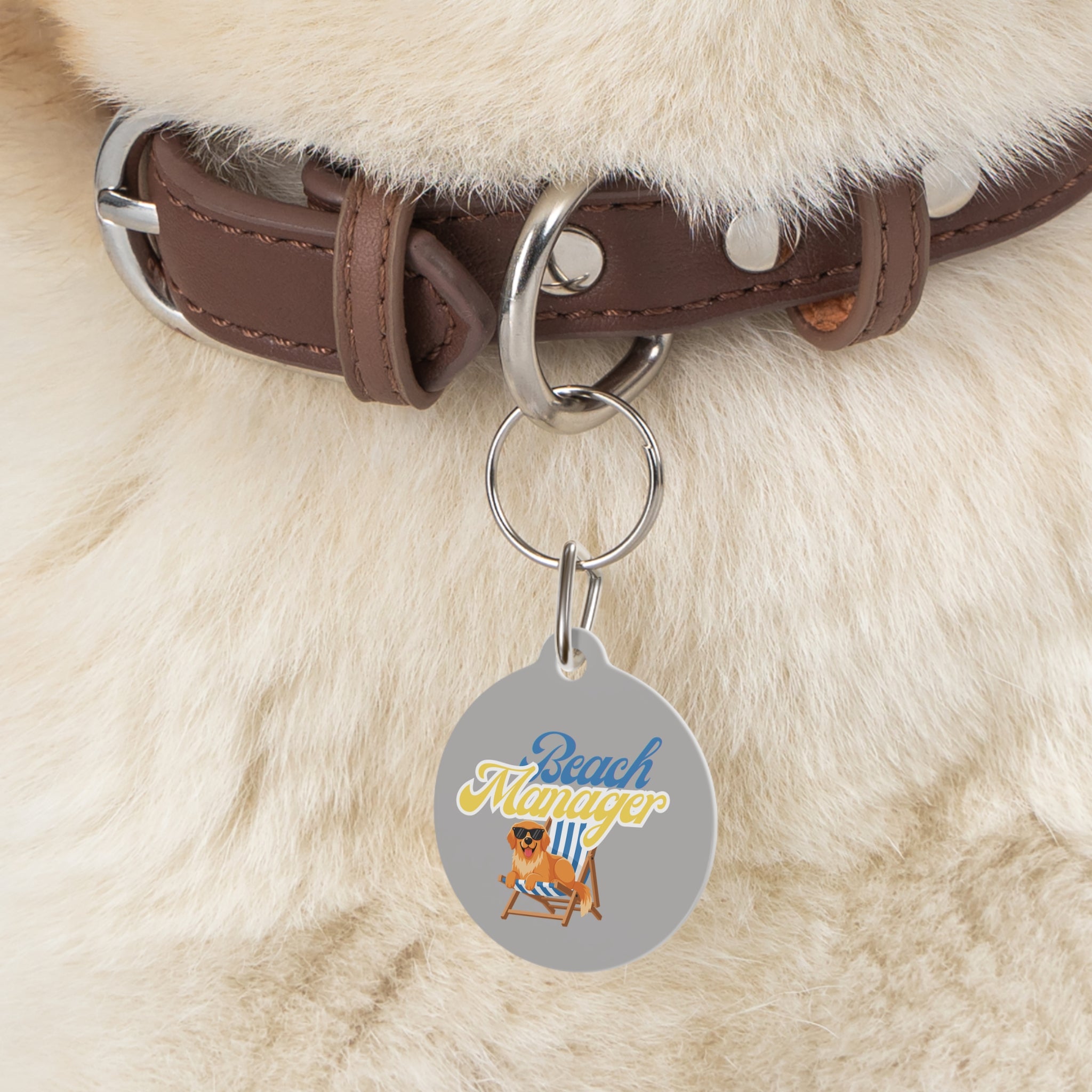 "Beach Manager" Custom ID Tag