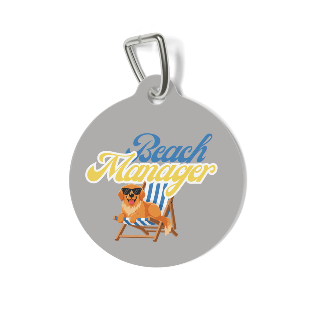 "Beach Manager" Custom ID Tag