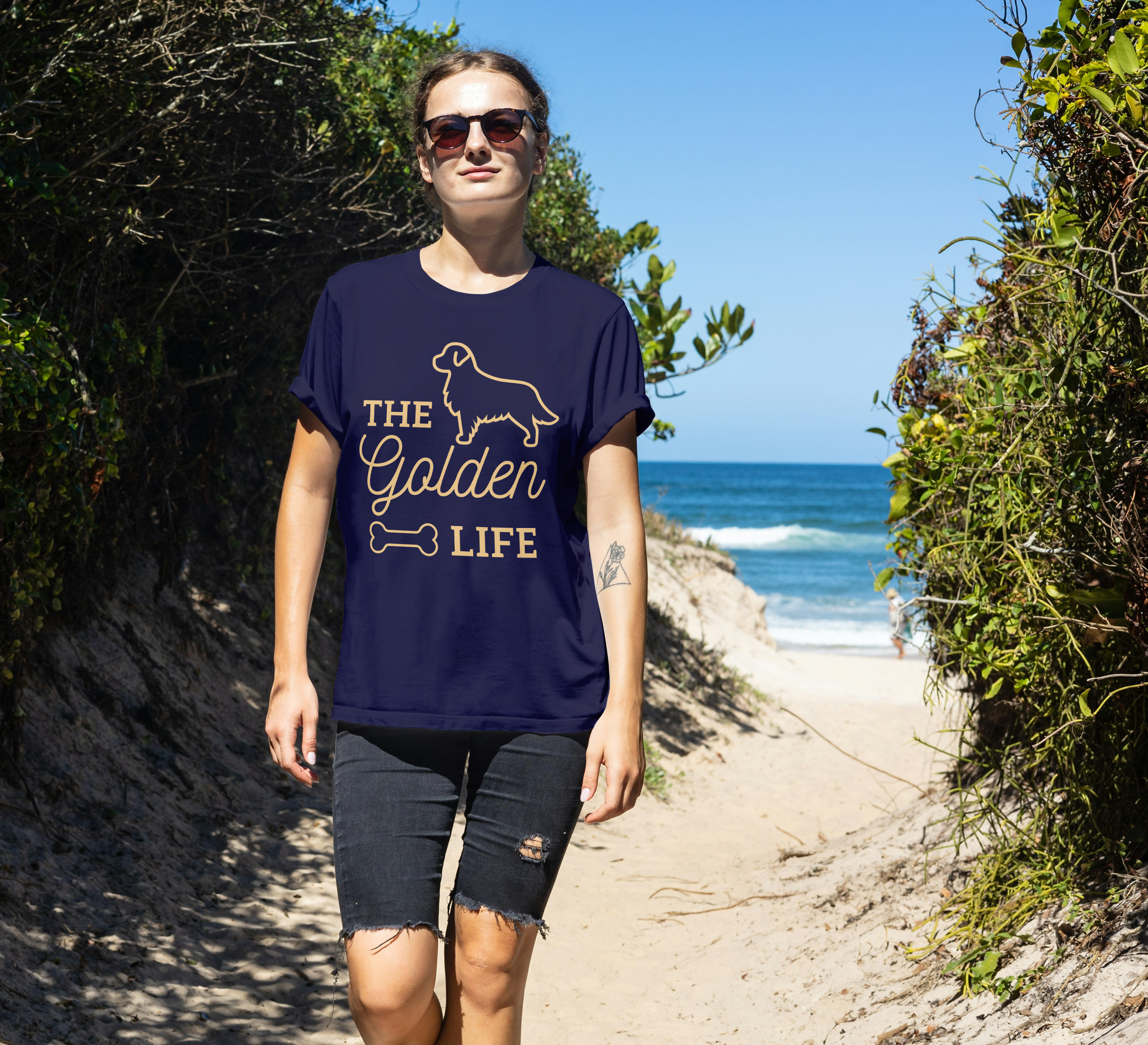 Golden Life Dog Lover Tee