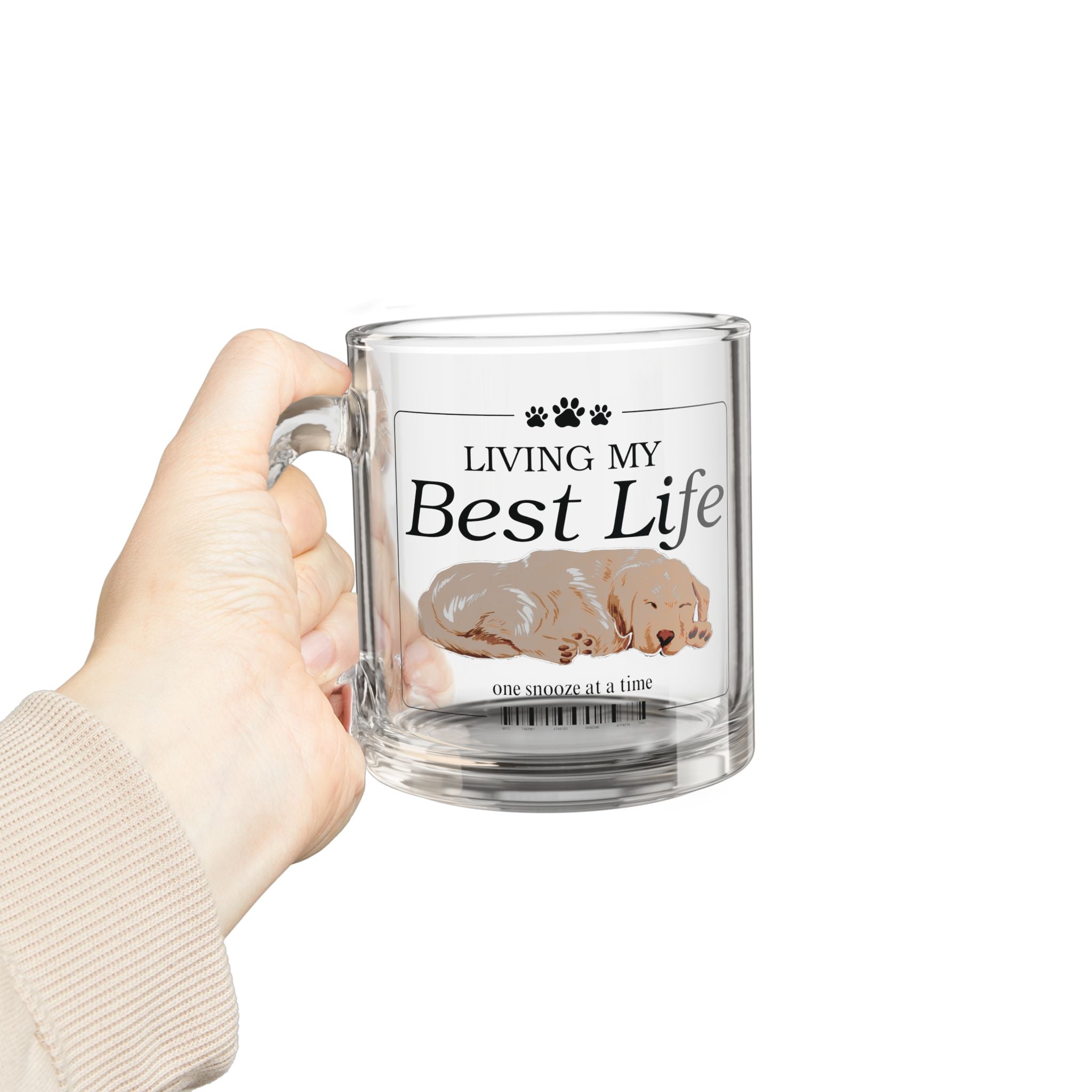 "Best Life" Glass Mug for Dog Parents