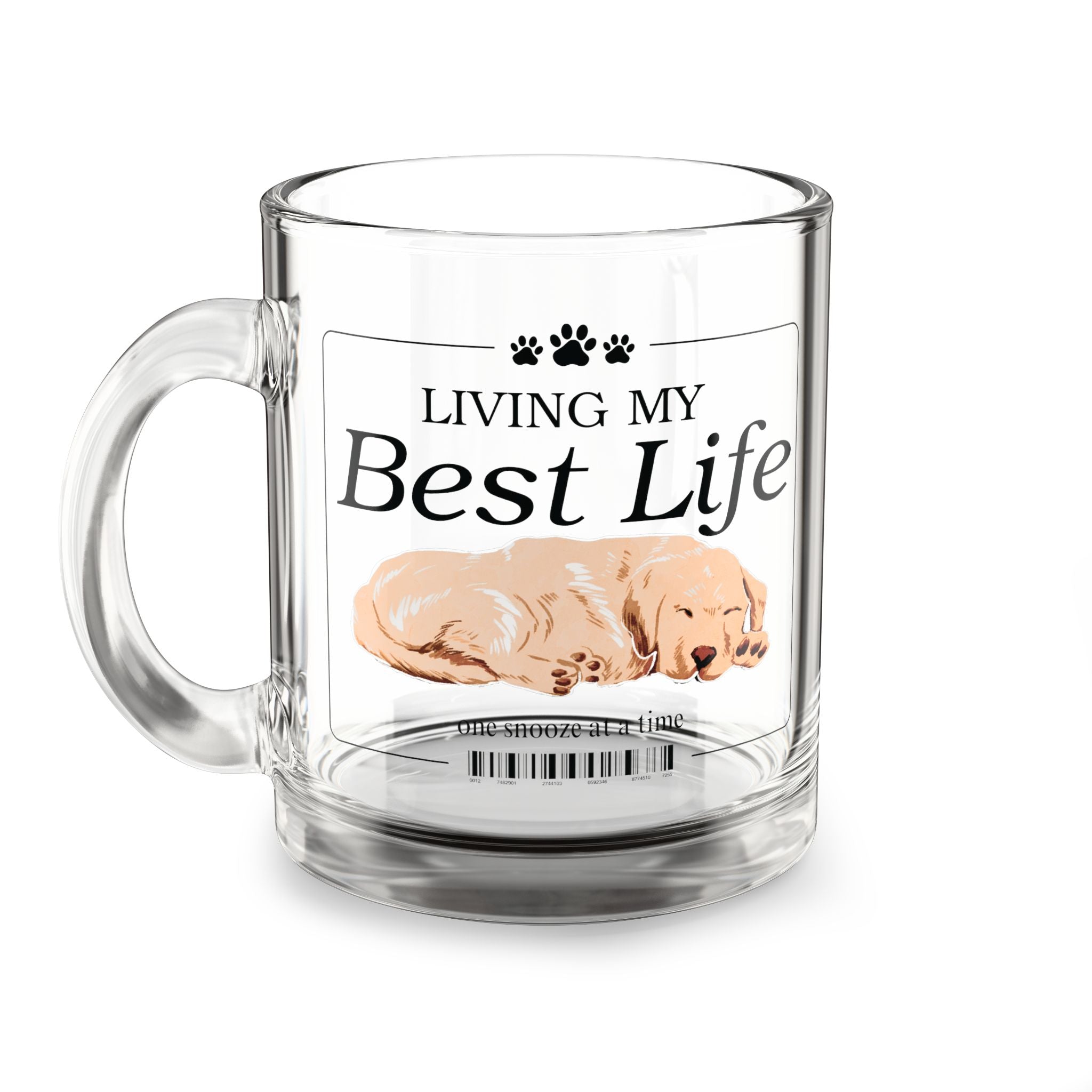 "Best Life" Glass Mug for Dog Parents