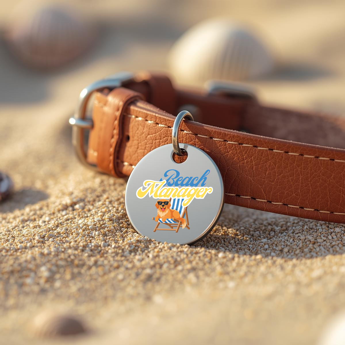 "Beach Manager" Custom ID Tag